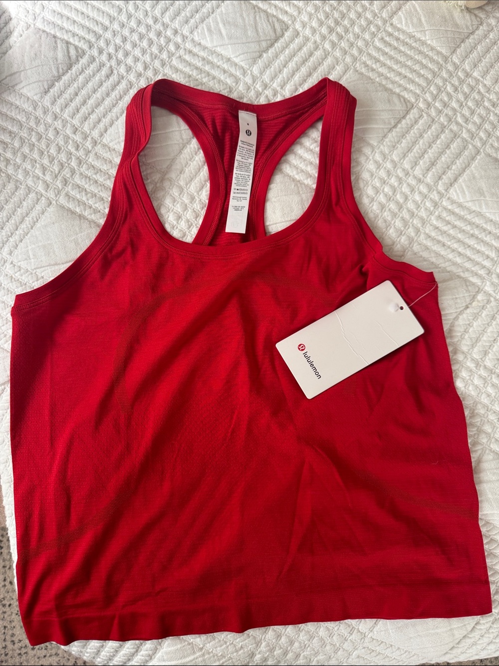 lululemon athletica Oxford Red Racerback Tank Top